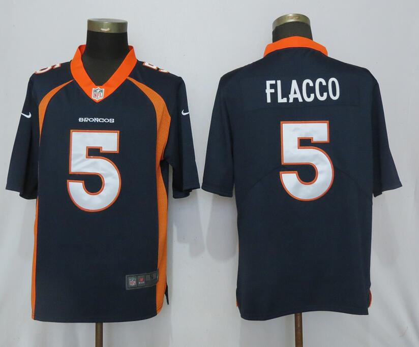 NEW Nike Denver Broncos #5 Flacco Blue 2017 Vapor Untouchable Limited jerseys->customized soccer jersey->Custom Jersey